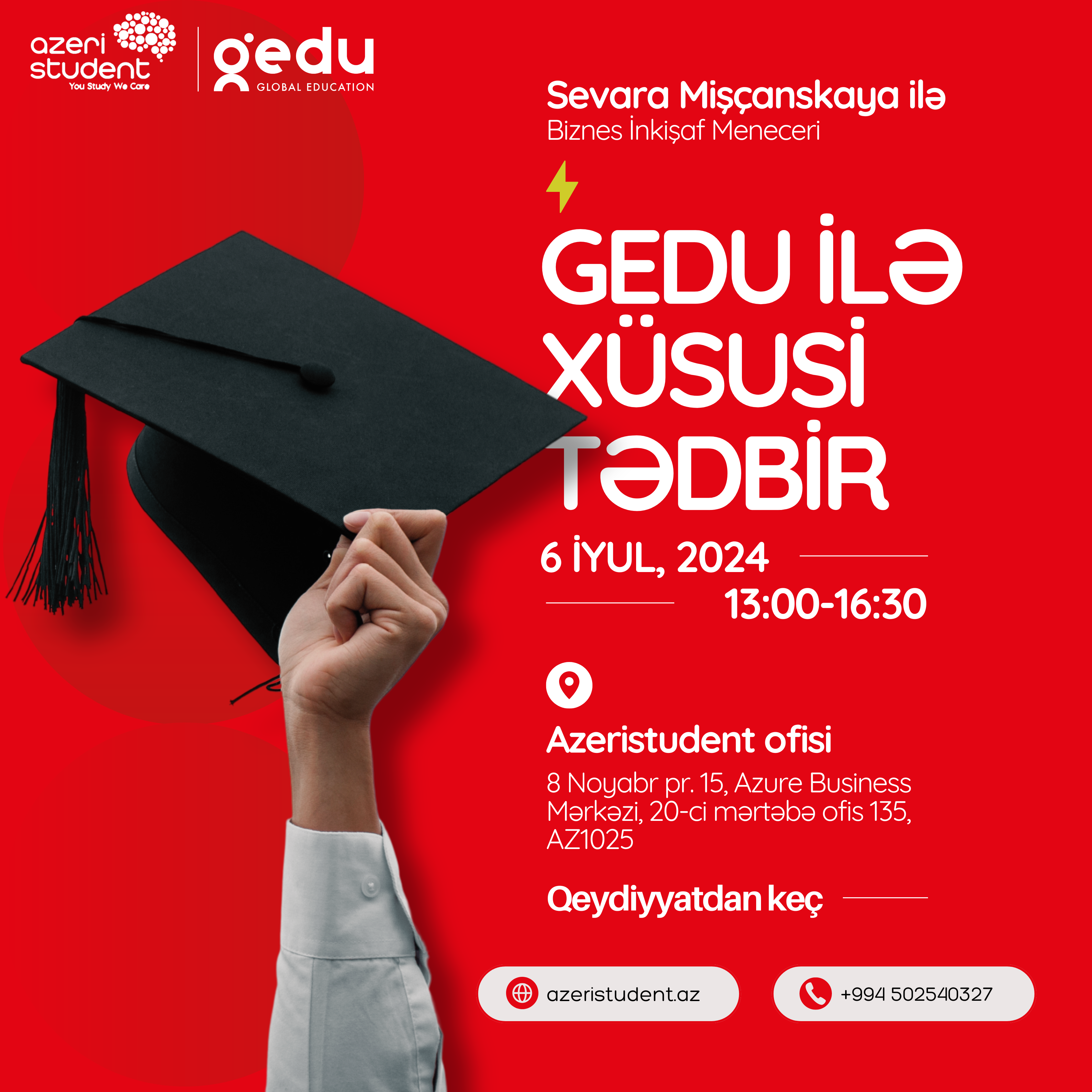 GEDU ilə Xüsusi Tədbirə Qoşulun!